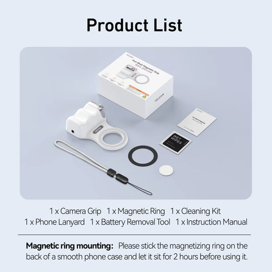 Magnetic Phone Camera Shoot Hand Grip Phone Holder Shooting Aid Remote Control Handle for Iphone HUAWEI SAMSUNG Phone