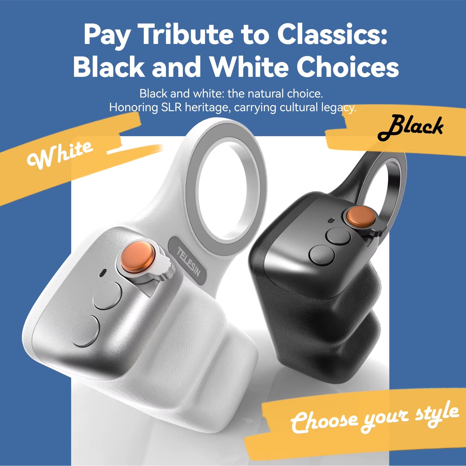 Magnetic Phone Camera Shoot Hand Grip Phone Holder Shooting Aid Remote Control Handle for Iphone HUAWEI SAMSUNG Phone